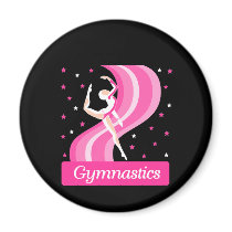 Gymnastics Leap Fridge Magnet