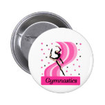 Gymnastics Leap Pinback Button