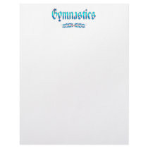 GYMNASTICS letterhead by HobbiesLeisure GYMNASTICS letterhead