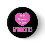 Gymnastics Life Passion Sport buttons