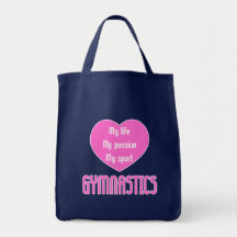 Gymnastics Life Passion Sport Canvas Bag