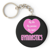 Gymnastics Life Passion Sport Keychains