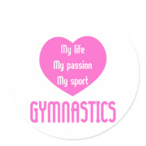 Gymnastics Life Passion Sport stickers by SportChick_Store Gymnastics Life Passion Sport stickers