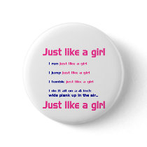 Gymnastics Like a Girl buttons by SportChick_Store Gymnastics Like a Girl buttons