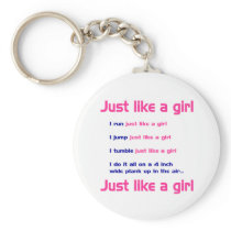 Gymnastics Like a Girl Keychain