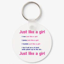 Gymnastics Like a Girl keychains by SportChick_Store Gymnastics Like a Girl keychains