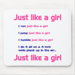 Gymnastics Like a Girl Mouse Pad
