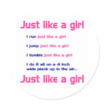 Gymnastics Like a Girl stickers by SportChick_Store Gymnastics Like a Girl stickers