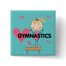 GYMNASTICS - Love Gymnastics Tshirts and Gifts Pins