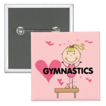 GYMNASTICS - Love Gymnastics Tshirts and Gifts Buttons