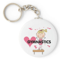GYMNASTICS - Love Gymnastics Tshirts and Gifts Keychain