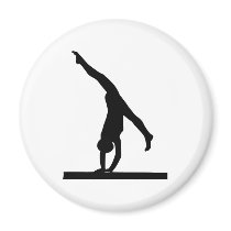 Gymnastics Refrigerator Magnet