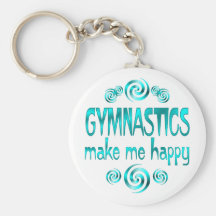 Gymnastics Make Me Happy Keychains