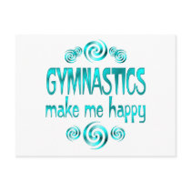 Gymnastics Make Me Happy postcards by HobbiesLeisure Gymnastics Make Me Happy postcards