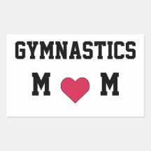 Gymnastics Mom Rectangle Sticker