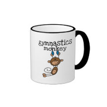 Gymnastics Monkey Tshirts and Gifts Mug