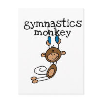 Gymnastics Monkey Tshirts and Gifts postcards by stick_figures Gymnastics Monkey Tshirts and Gifts postcards