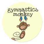 Gymnastics Monkey Tshirts and Gifts Sticker