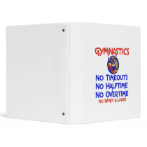 Gymnastics No Wimps 3 Ring Binder