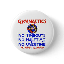 Gymnastics No Wimps buttons by SportChick_Store Gymnastics No Wimps buttons