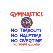 Gymnastics No Wimps stickers by SportChick_Store Gymnastics No Wimps stickers