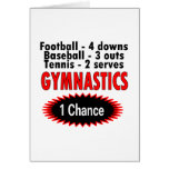 Gymnastics One Chance 1 side Cards
