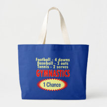 Gymnastics One Chance 1 side Tote Bag