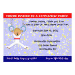 Gymnastics Party invitations