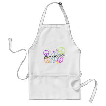 Gymnastics Peace Signs Apron