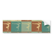 Gymnastics Pop Art bumper stickers by 1000suns Gymnastics Pop Art bumper stickers