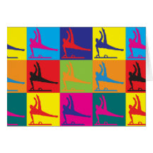 Gymnastics Pop Art Cards