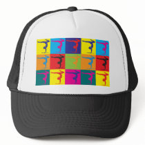 Gymnastics Pop Art Mesh Hat