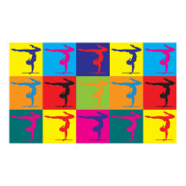 Gymnastics Pop Art posters by sciencewillprevail Gymnastics Pop Art posters