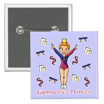 Gymnastics Princess buttons