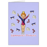 Gymnastics Princess Cards