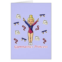 Gymnastics Princess cards