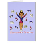 Gymnastics Princess Greeting Cards