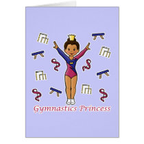 Gymnastics Princess cards