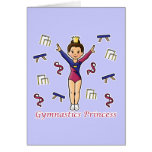 Gymnastics Princess Greeting Cards