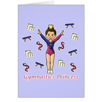 Gymnastics Princess cards