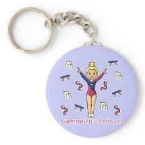 Gymnastics Princess Keychain