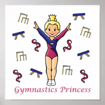 Gymnastics Princess Poster
