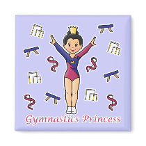 Gymnastics Princess magnets