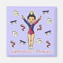 Gymnastics Princess Refrigerator Magnet