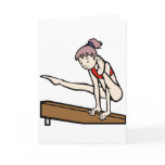 Gymnastics Print Greeting Card