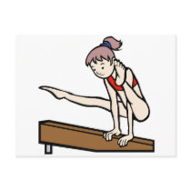 Gymnastics Print postcards by shopstew Gymnastics Print postcards