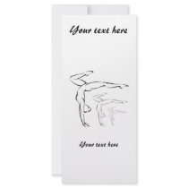 Gymnastics rack card (template) rack cards by siffert Gymnastics rack card (template) rack cards