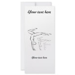 Gymnastics rack cards