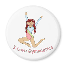 Gymnastics Redhead magnets by pacificsportsgifts Gymnastics Redhead magnets