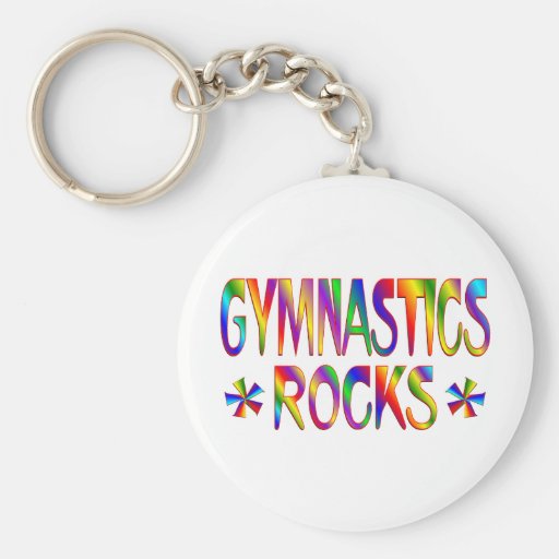 GYMNASTICS ROCKS KEY CHAINS